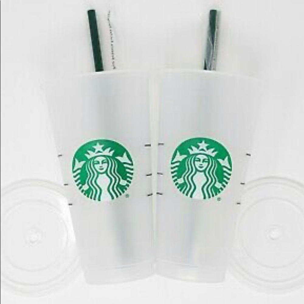 2-STARBUCKS venti reusable cold cups